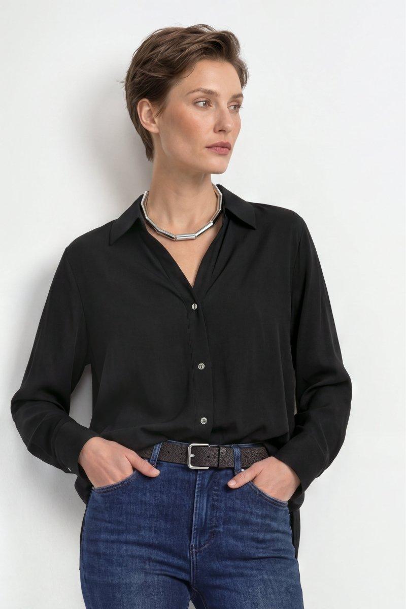 Schimmernde Hemdbluse-Rich & Royal