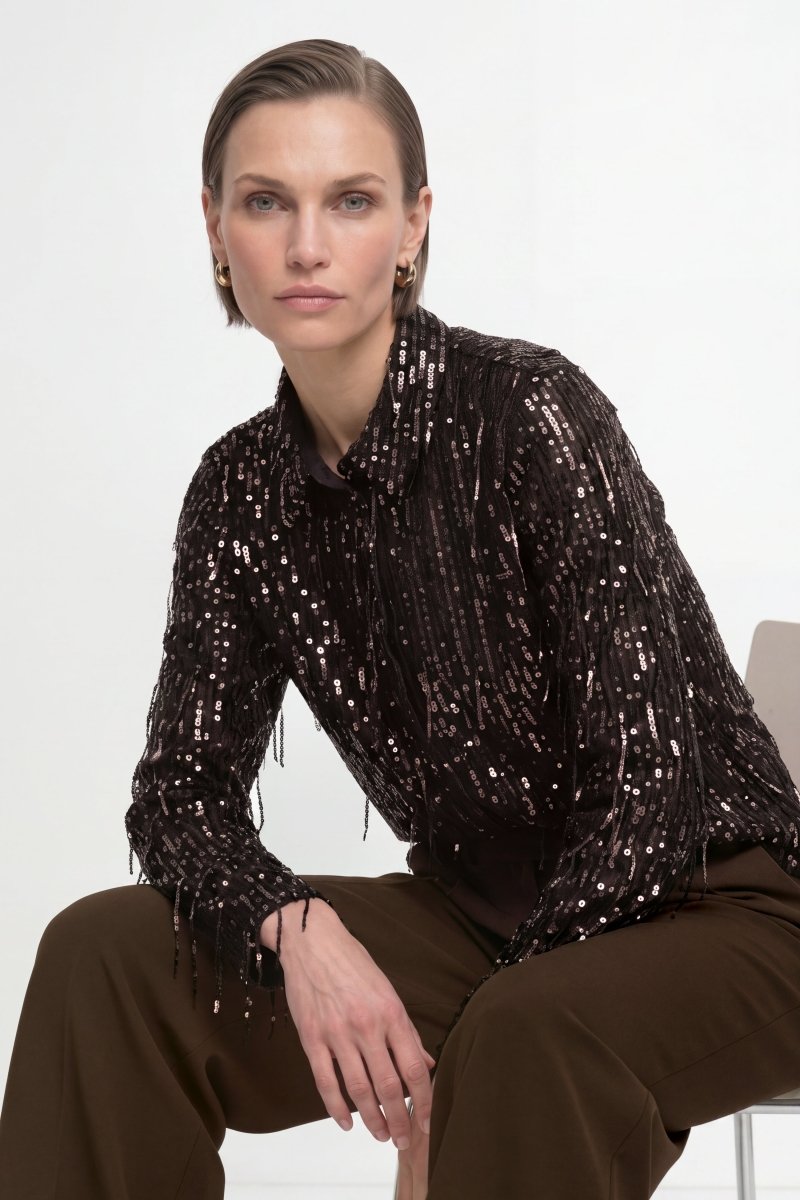 Pailletten-Hemdbluse-Rich & Royal