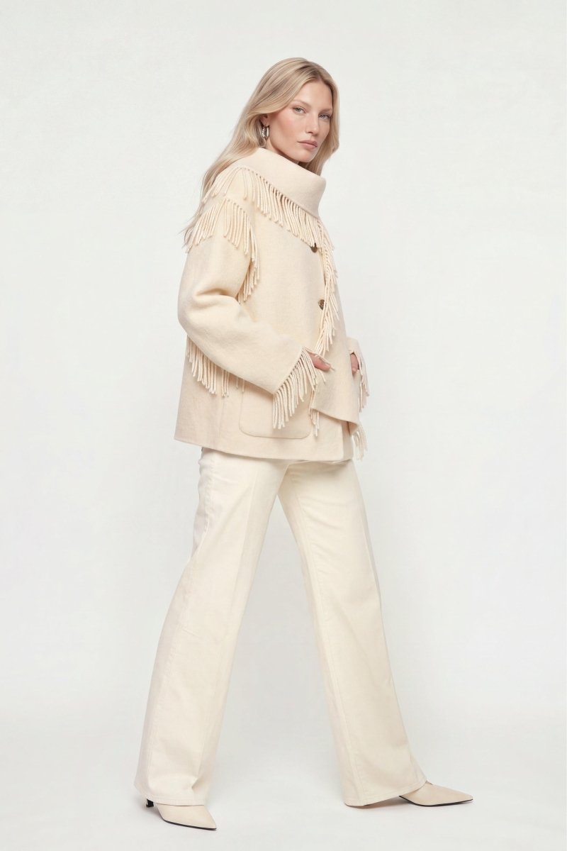 Fransenjacke mit Schalkragen-Rich & Royal