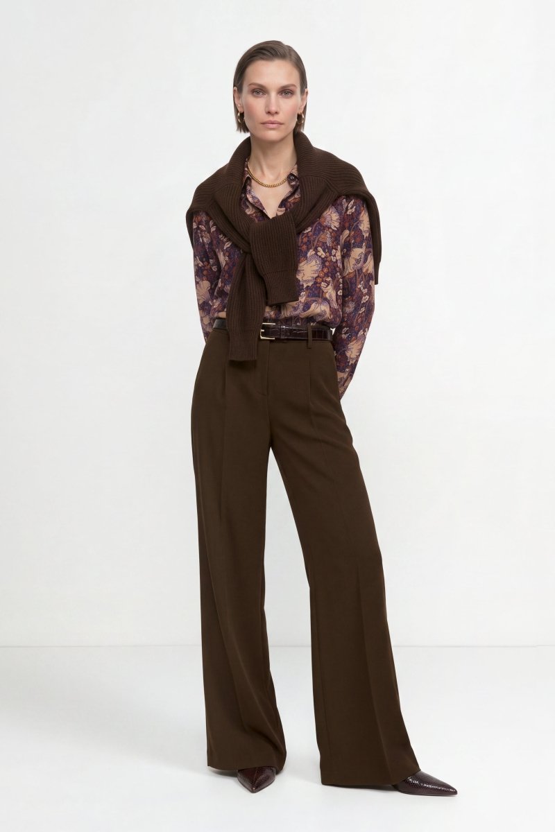 Wide-Leg-Bundfaltenhose-Rich & Royal