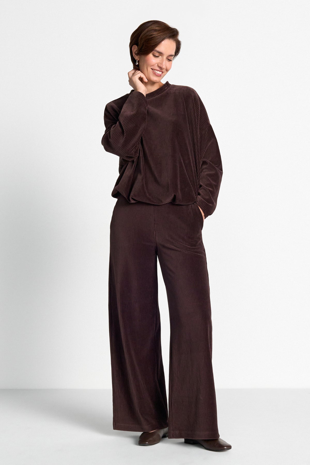 Wide-Leg-Cordhose-Rich & Royal