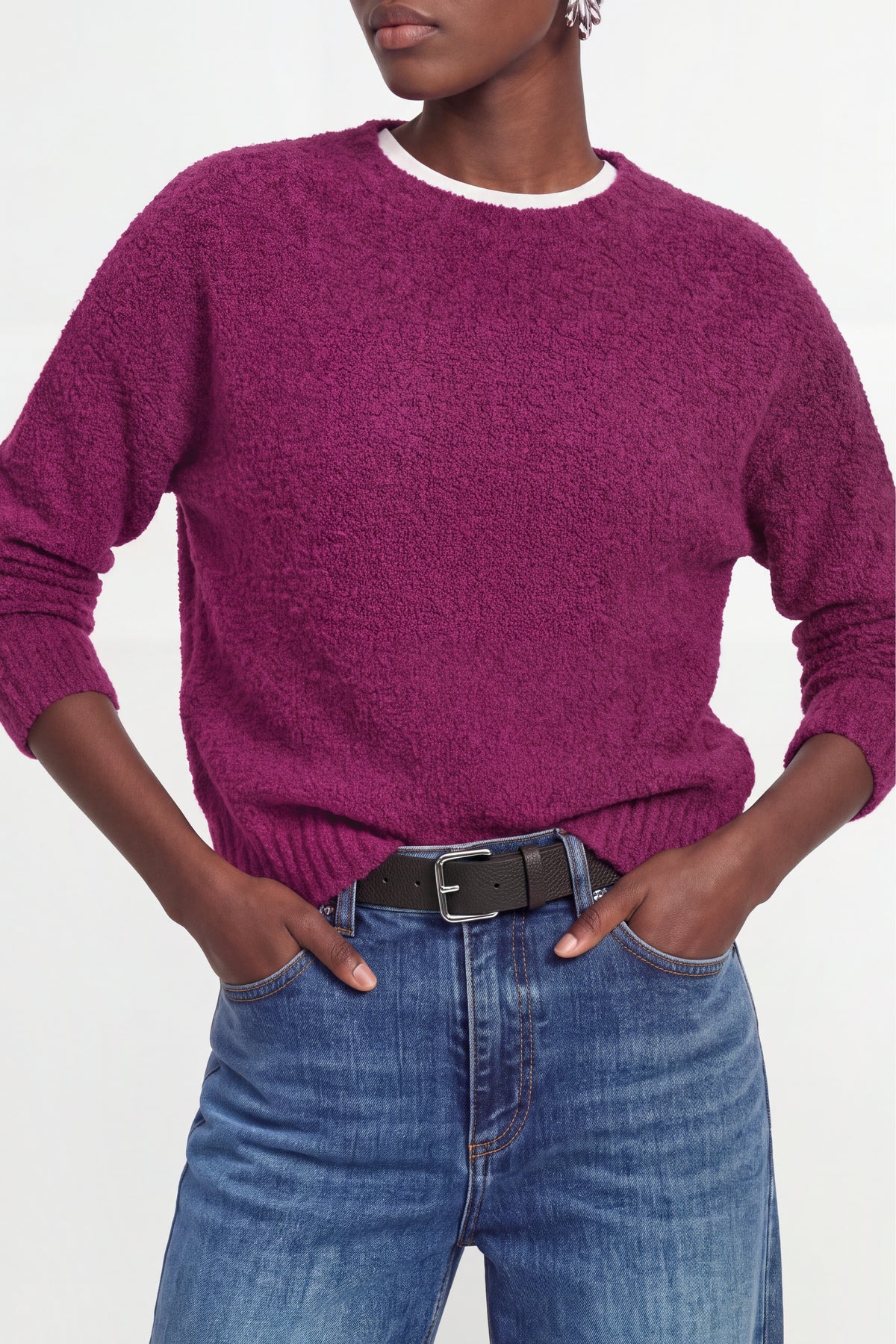 Bouclé-Strickpullover