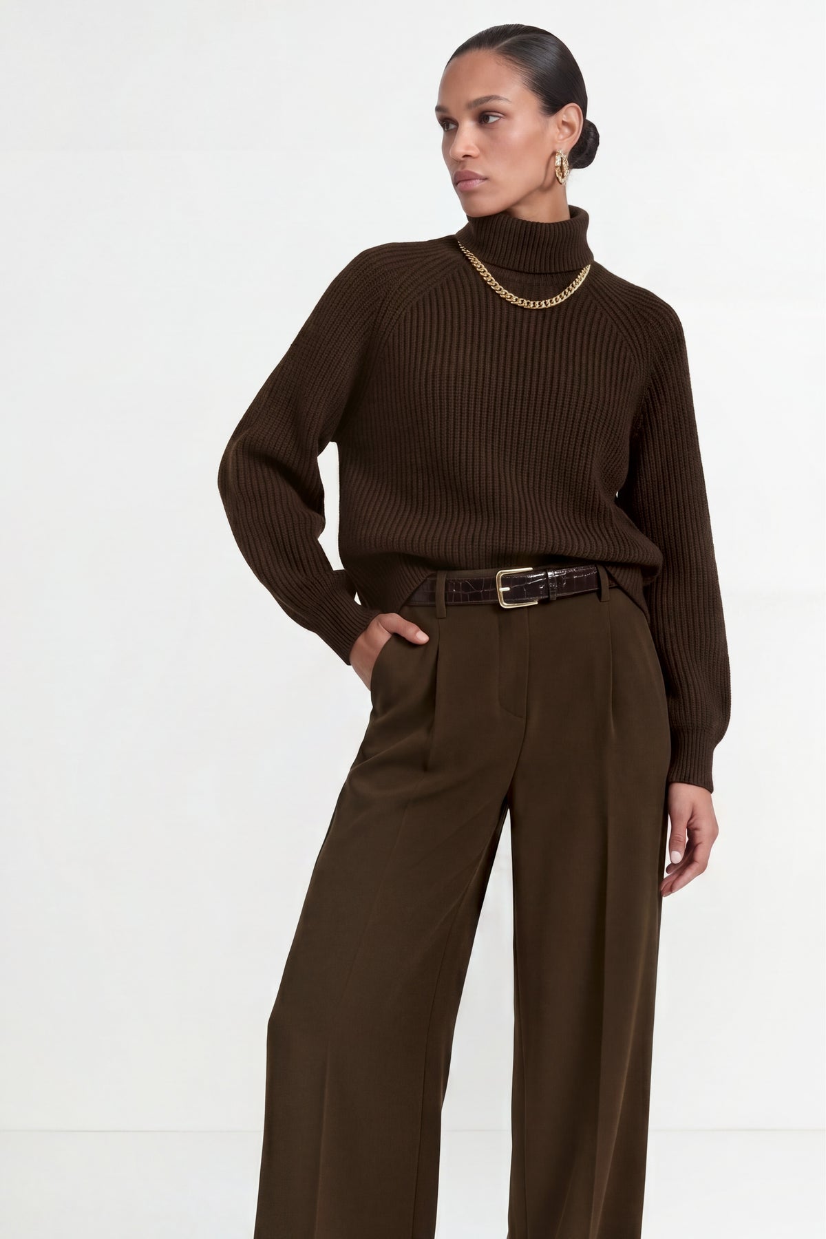 Rippstrick-Rollkragenpullover-Rich & Royal