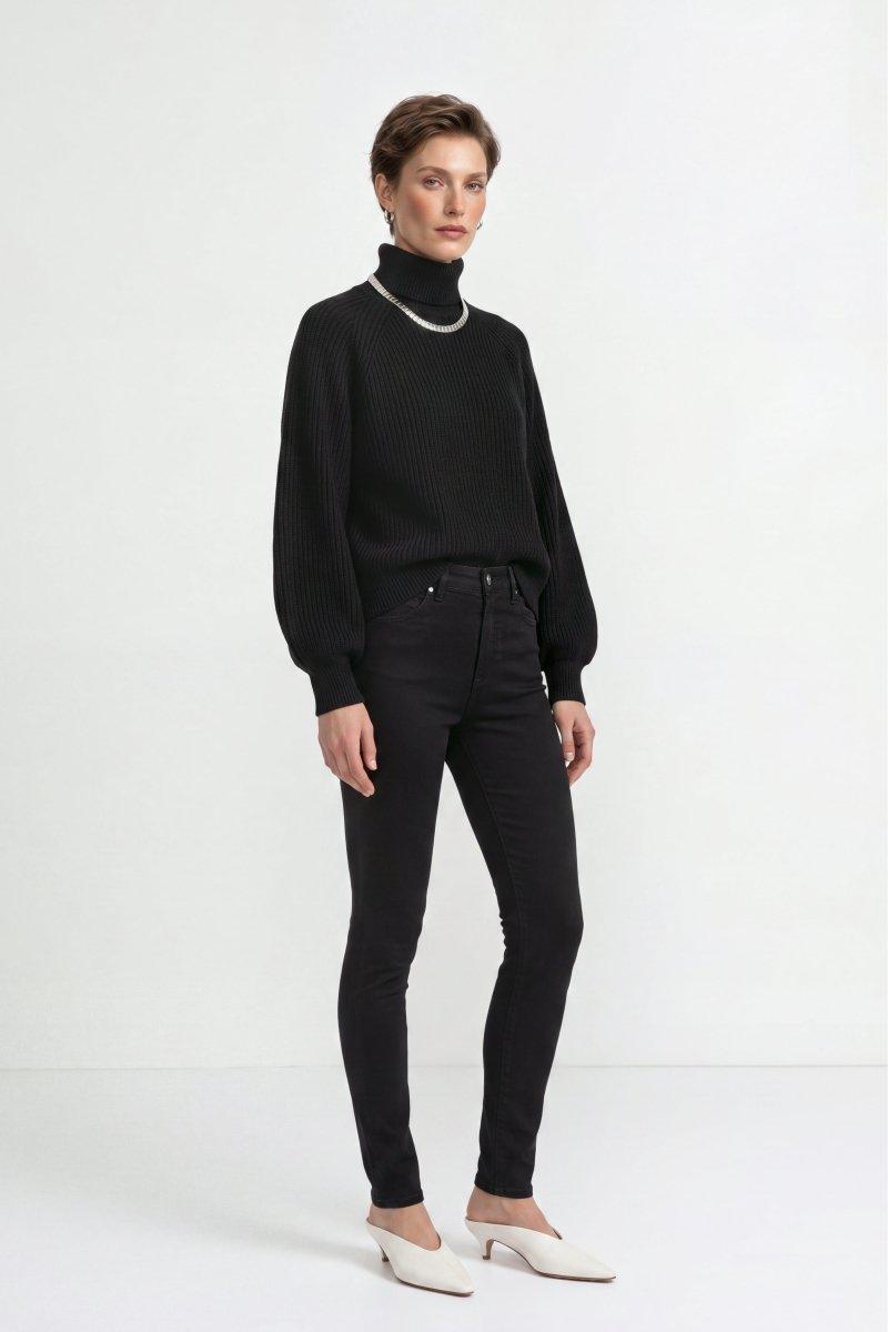 Rippstrick-Rollkragenpullover-Rich & Royal