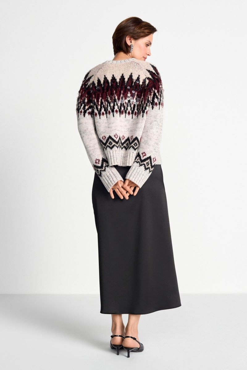 Norwegerpullover mit Pailletten-Rich & Royal