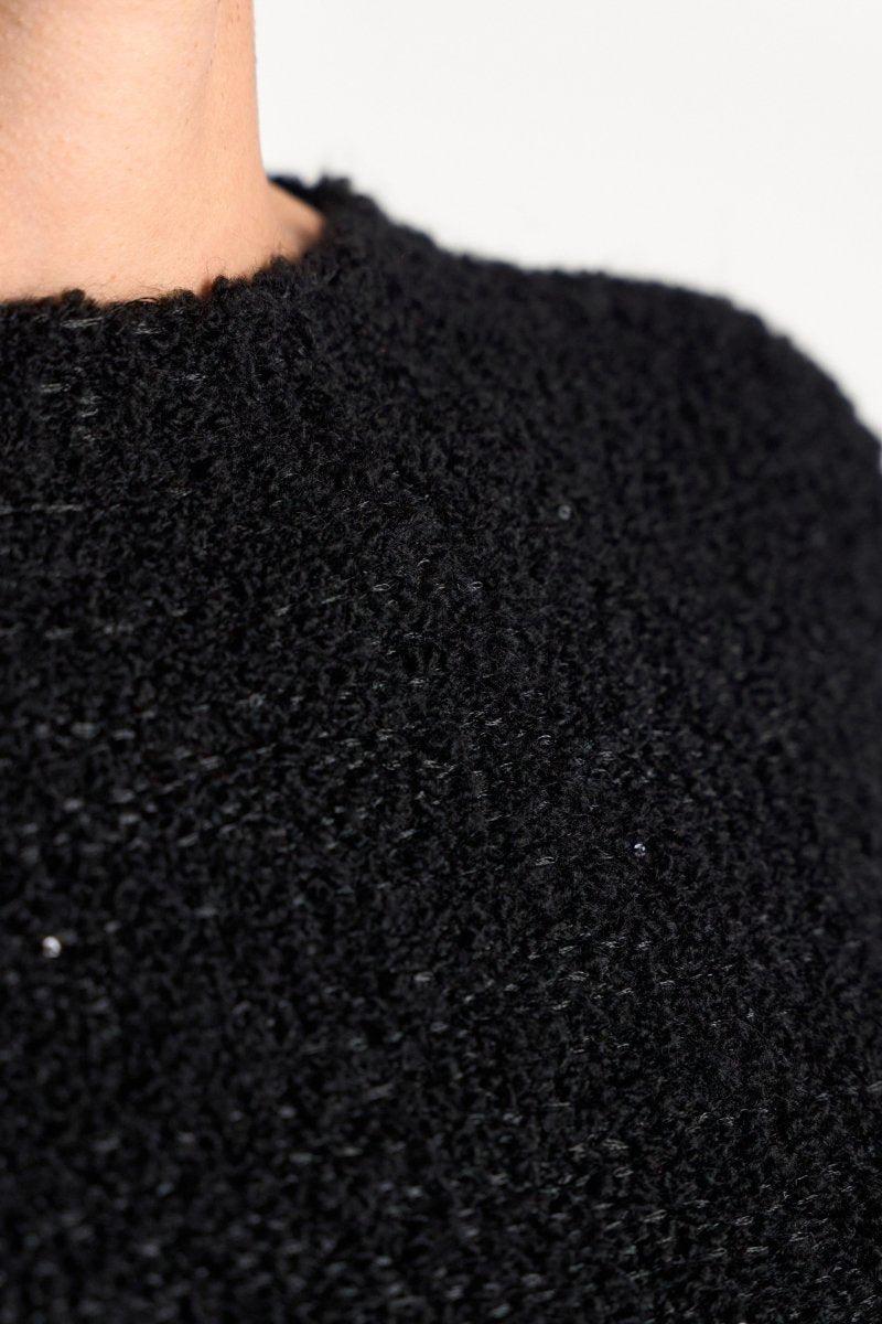 Bouclé-Pullover mit Rundhalsausschnitt-Rich & Royal