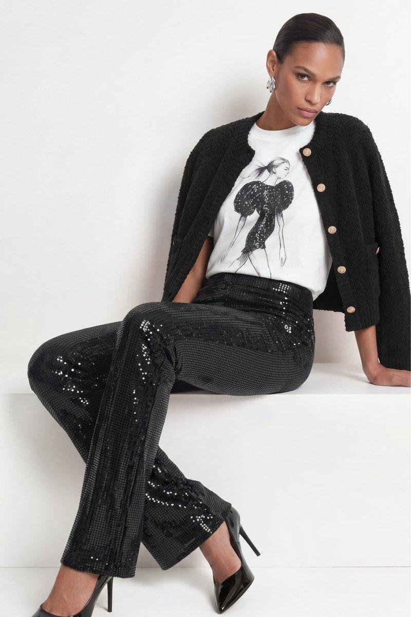 Baumwoll-T-Shirt mit Frontprint-Rich & Royal