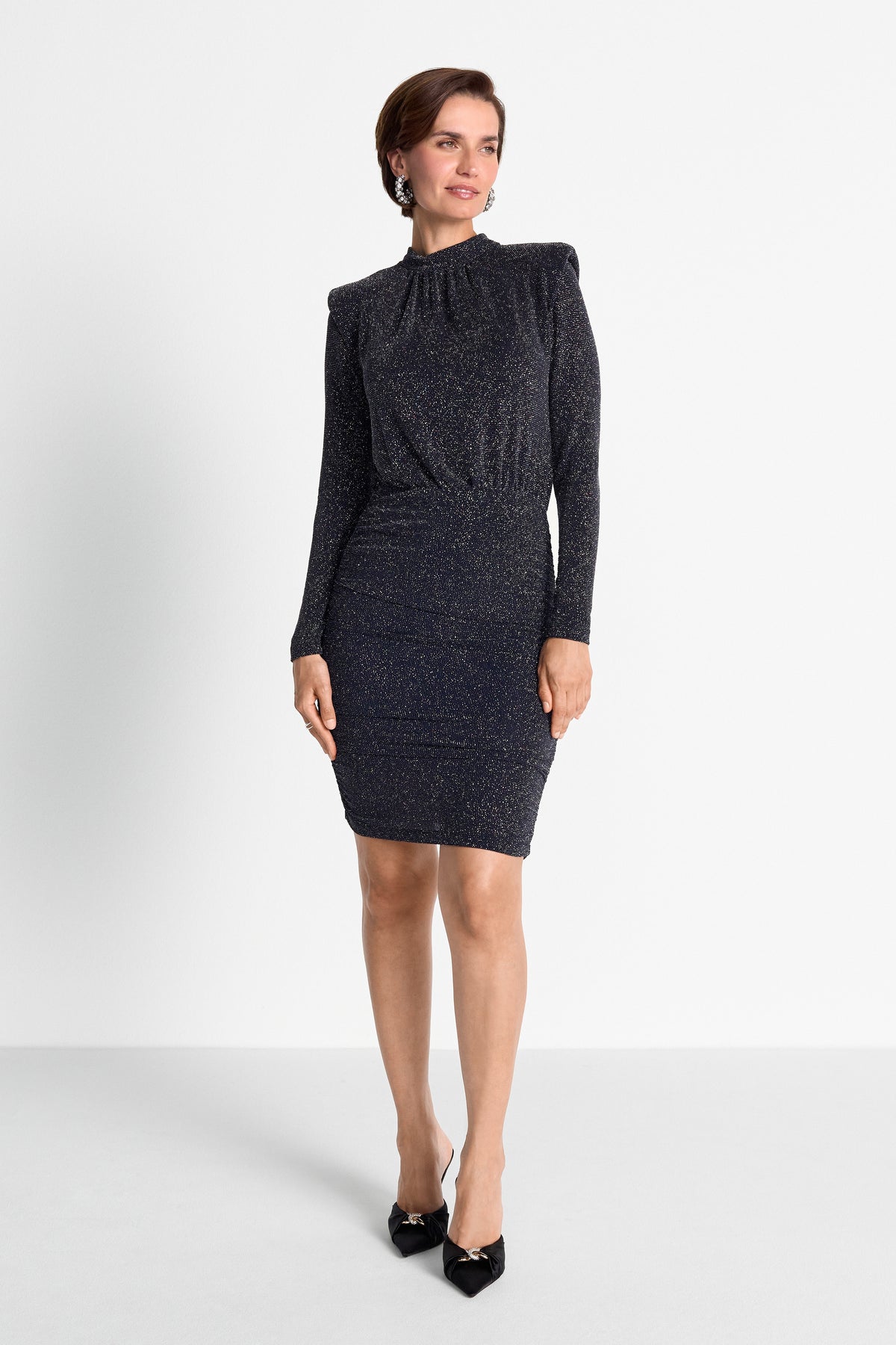 Minikleid mit Glitzer-Effekt-Rich & Royal