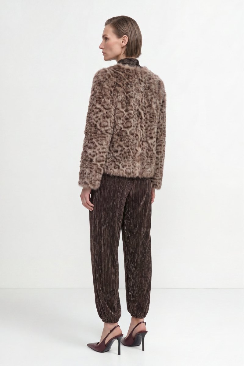 Leoparden-Fellimitatjacke-Rich & Royal