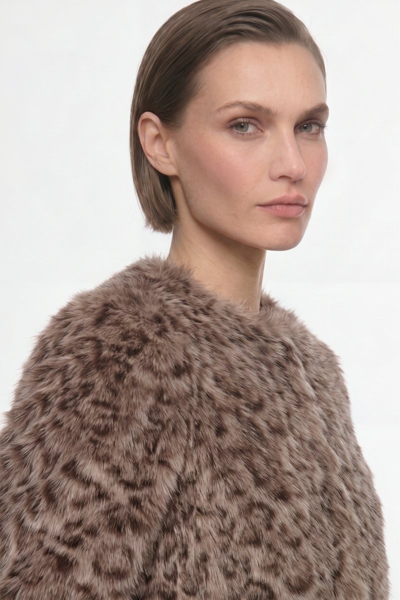Leoparden-Fellimitatjacke-Rich & Royal