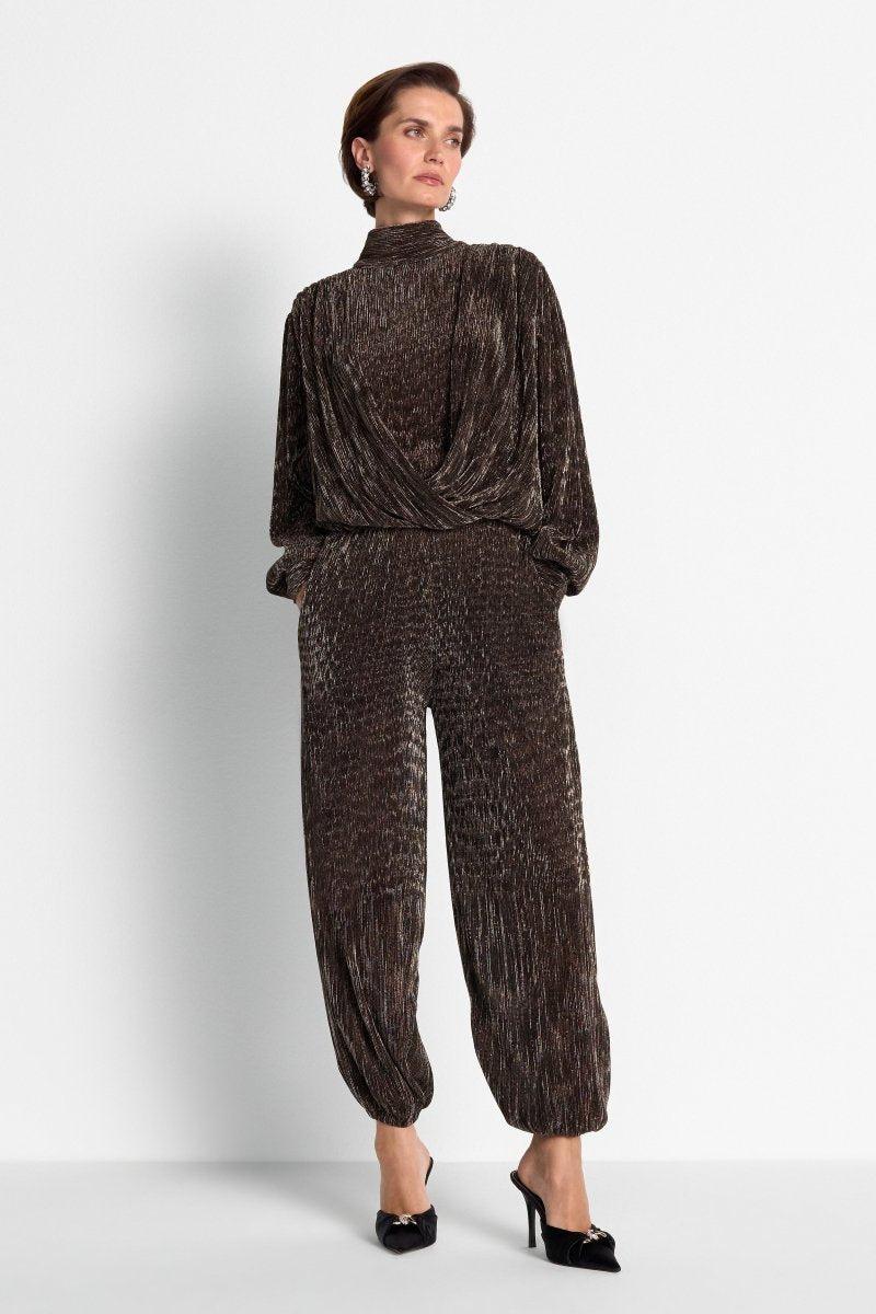 Ballonhose mit Metallic-Effekt-Rich & Royal
