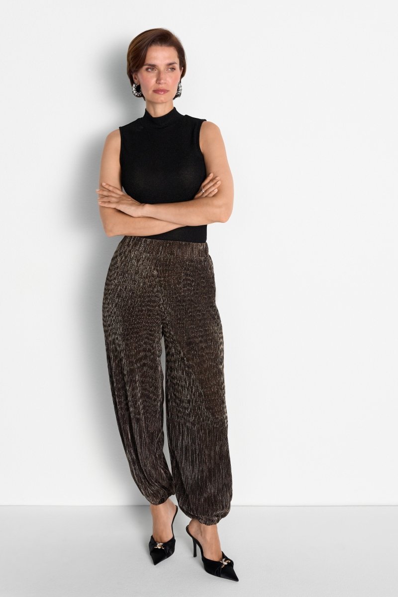 Ballonhose mit Metallic-Effekt-Rich & Royal