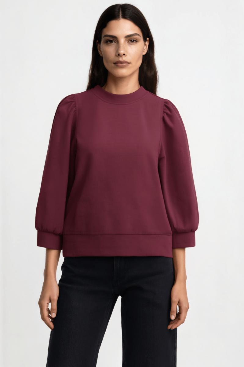 Sweatshirt mit Puffärmeln-Rich & Royal