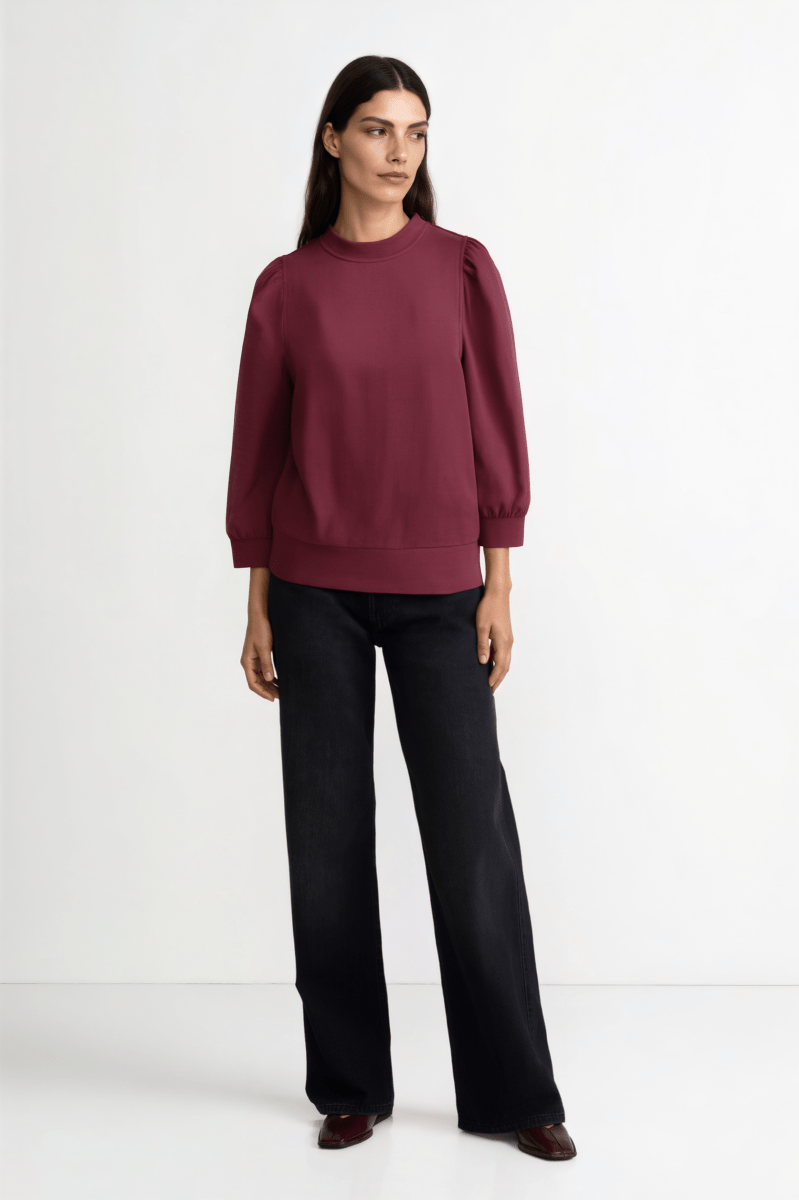 Sweatshirt mit Puffärmeln-Rich & Royal