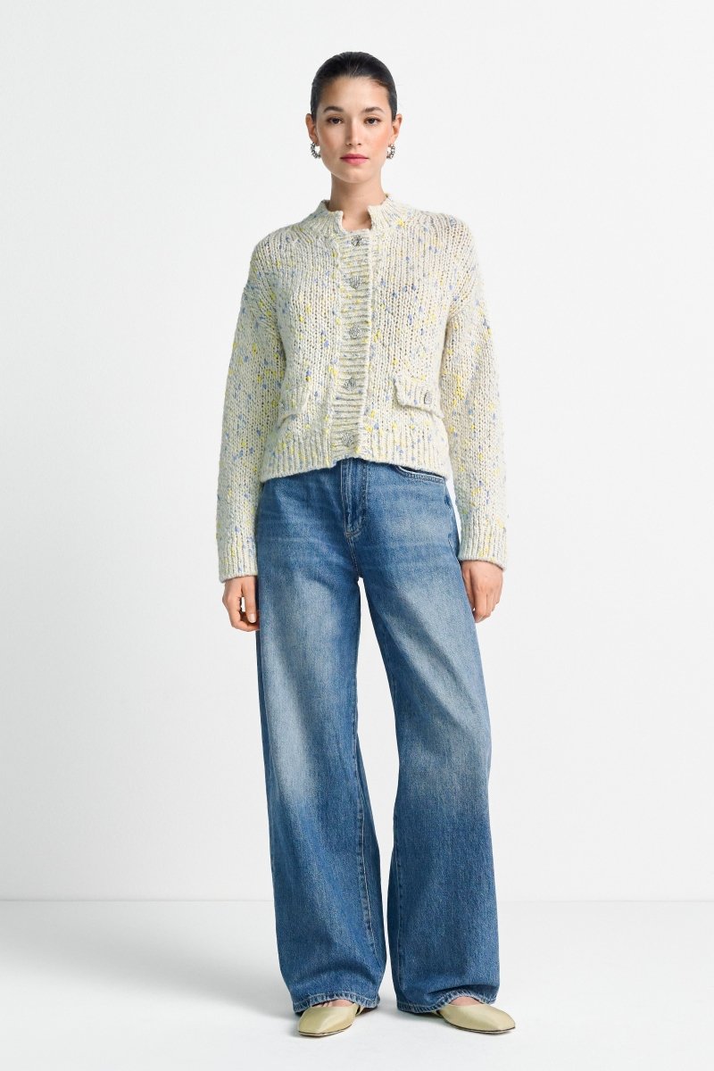 Mittelblaue Jeans mit Front-Wash-Rich & Royal