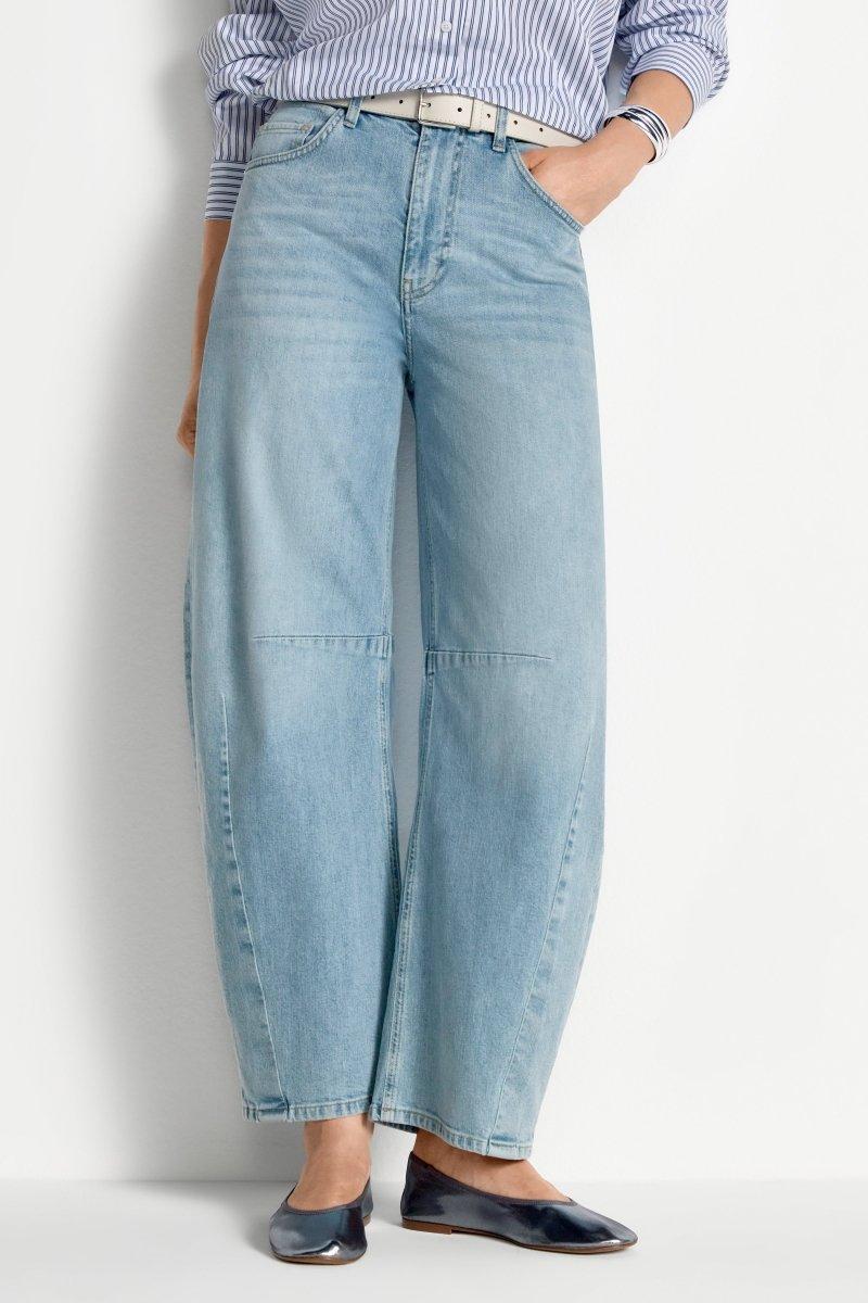 High-Waist Utility Jeans-Rich & Royal