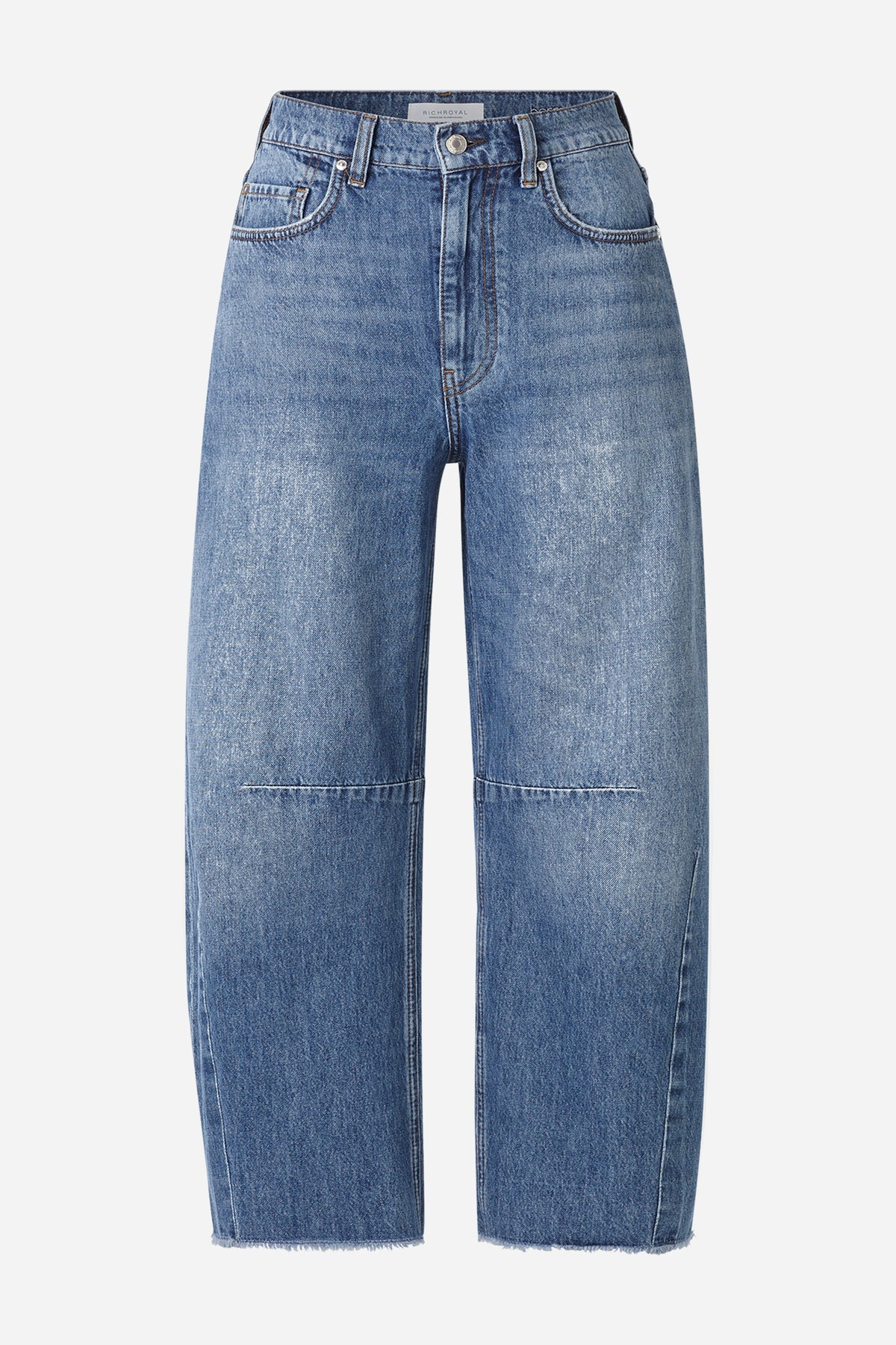 Baumwolljeans mit Fransensaum-Rich & Royal
