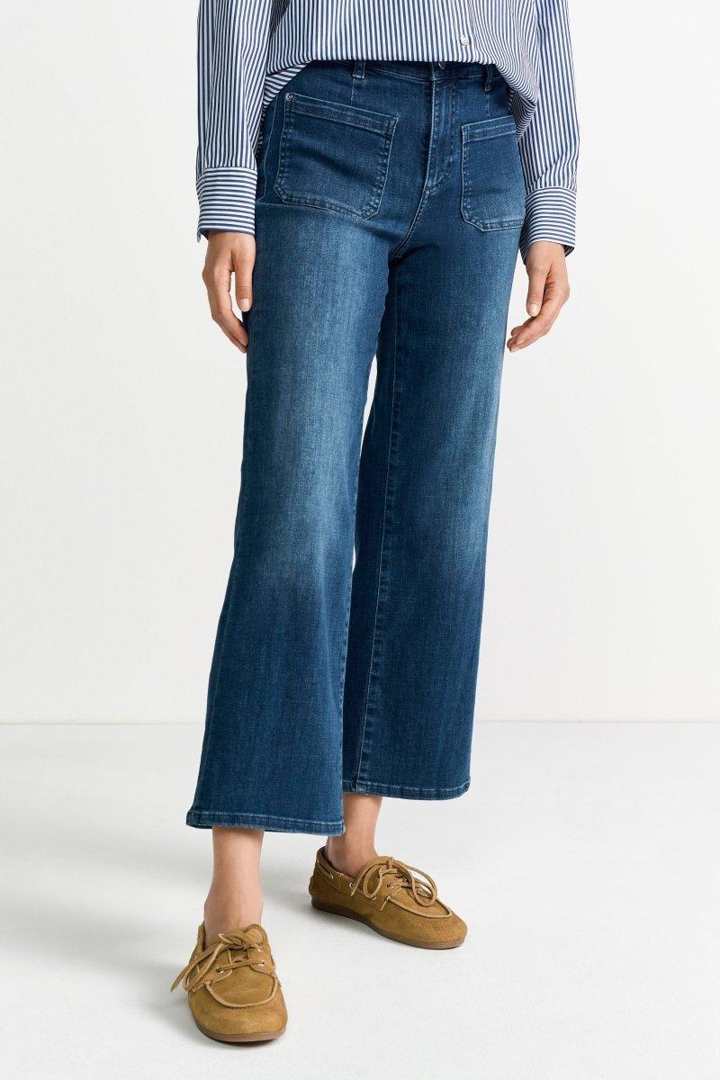 Indigo-Jeans mit Taschen-Rich & Royal