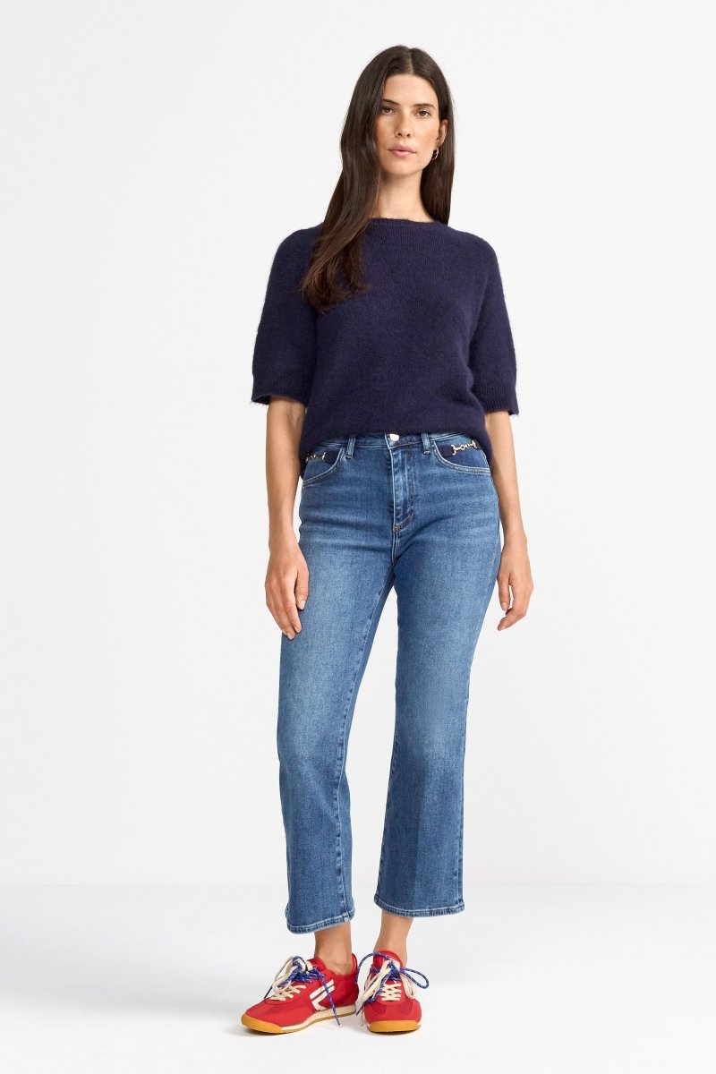 Cropped-Jeans mit Horsebit-Details-Rich & Royal