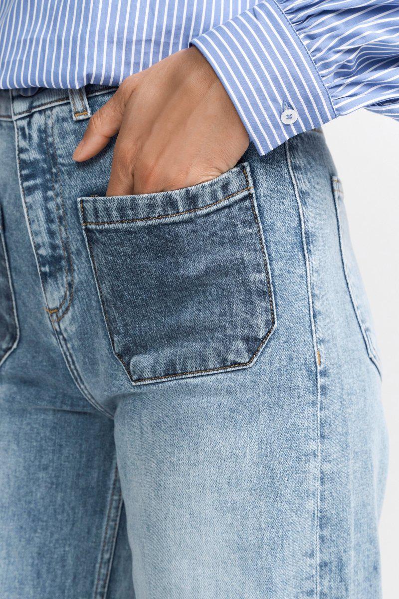 Wide Leg Denim mit hoher Taille-Rich & Royal