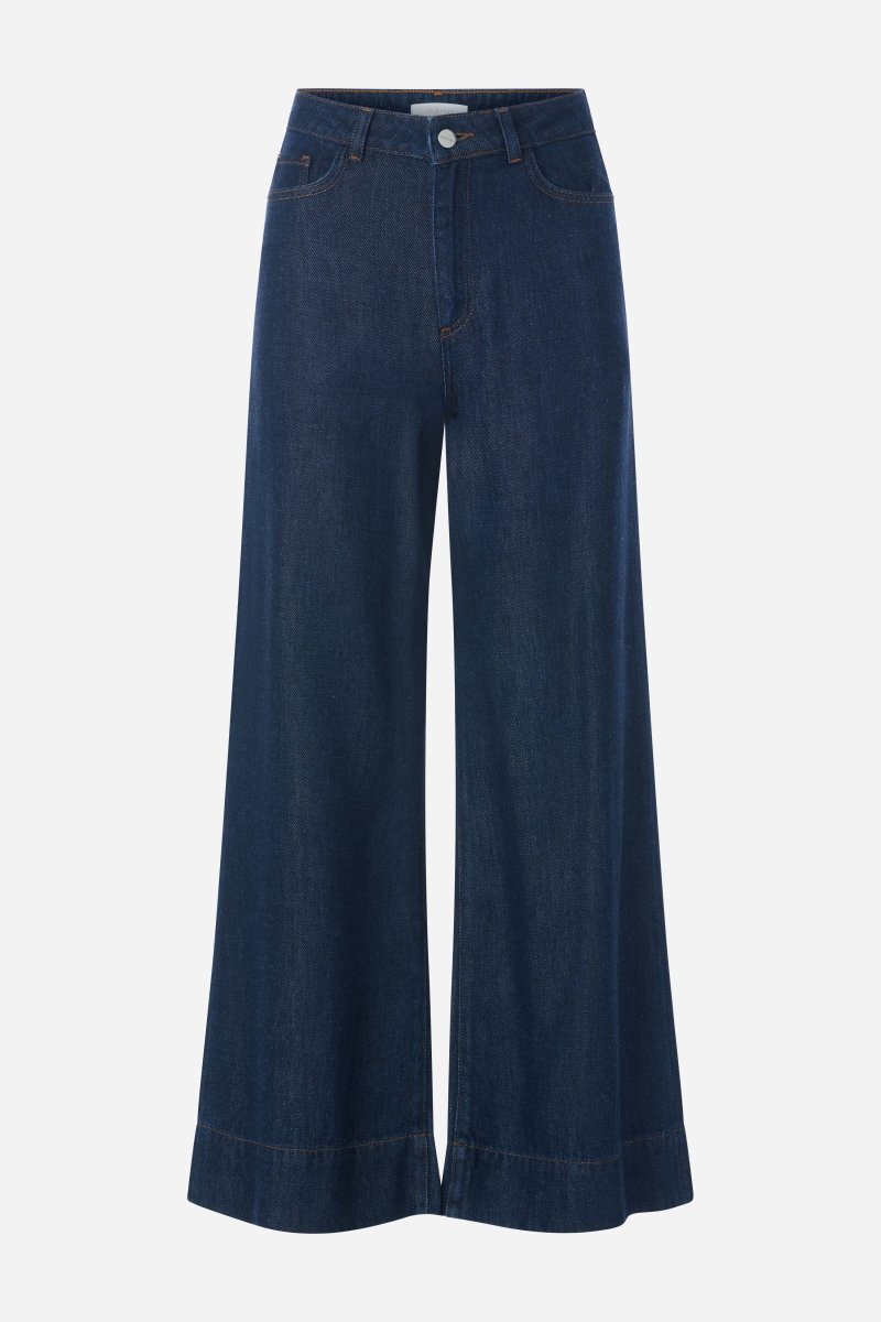 Dunkelblaue Flared Jeans-Rich & Royal