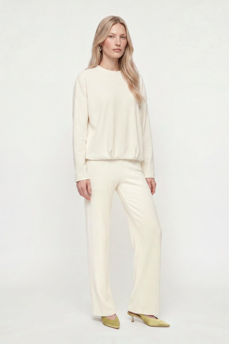 Cordpullover mit Mock-Neck-Rich & Royal