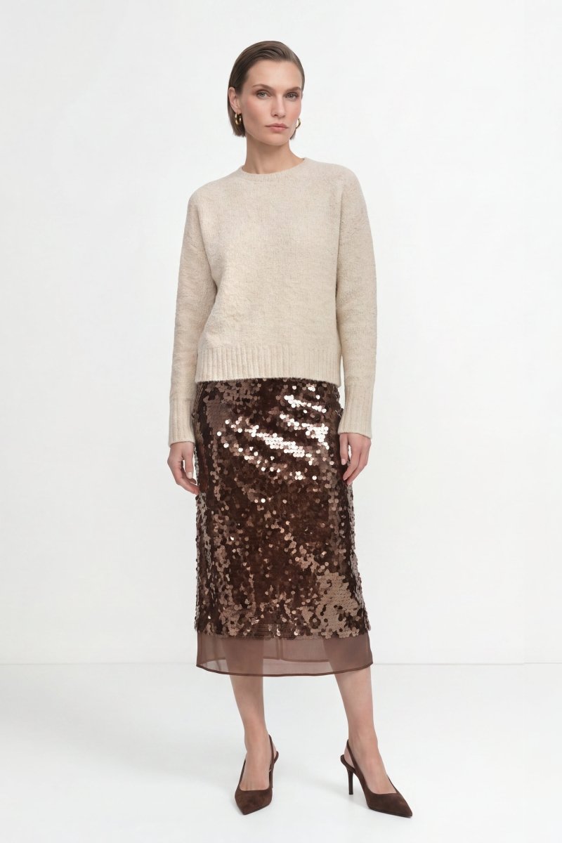 Bouclé-Pullover, cropped-Rich & Royal