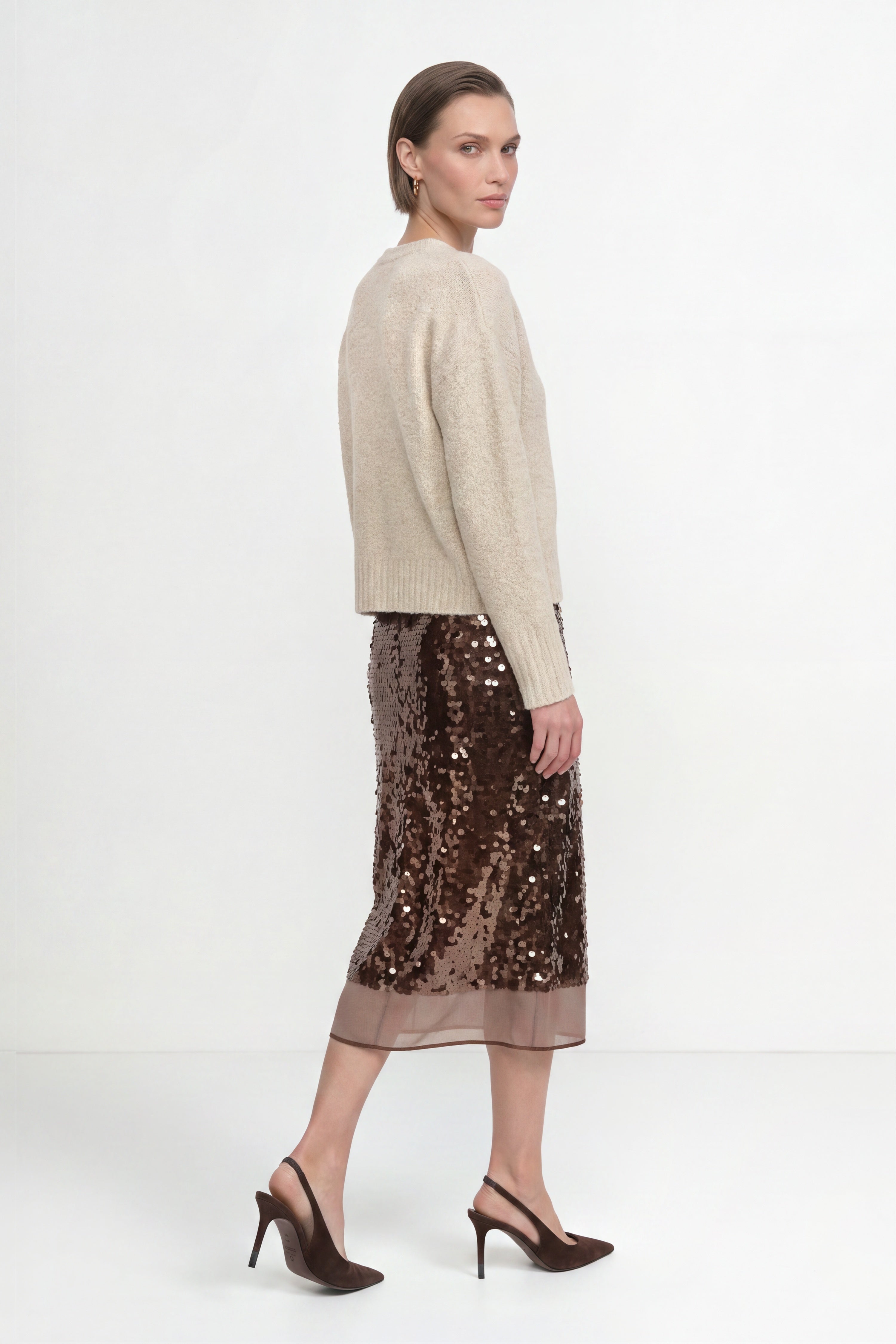 Bouclé-Pullover, cropped-Rich & Royal