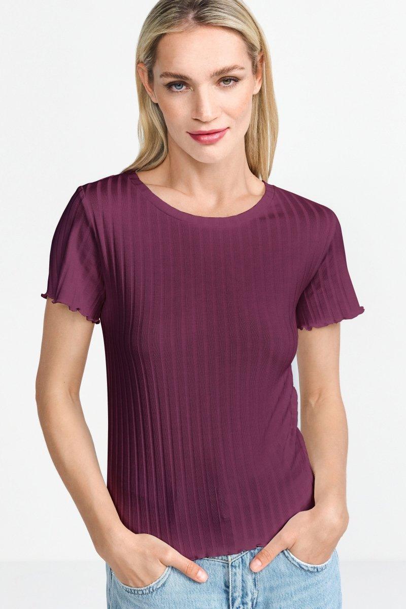 Rippshirt mit Babylocksaum-Rich & Royal