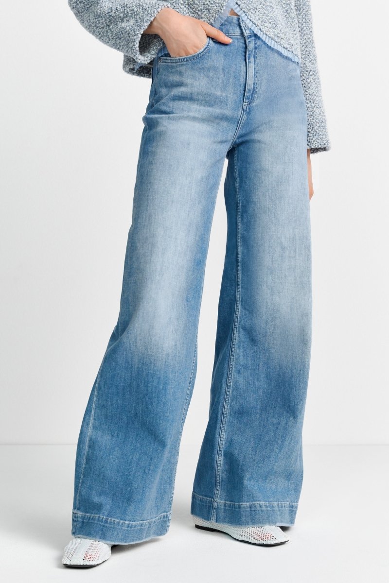 Hellblaue Jeans mit weitem Bein-Rich & Royal