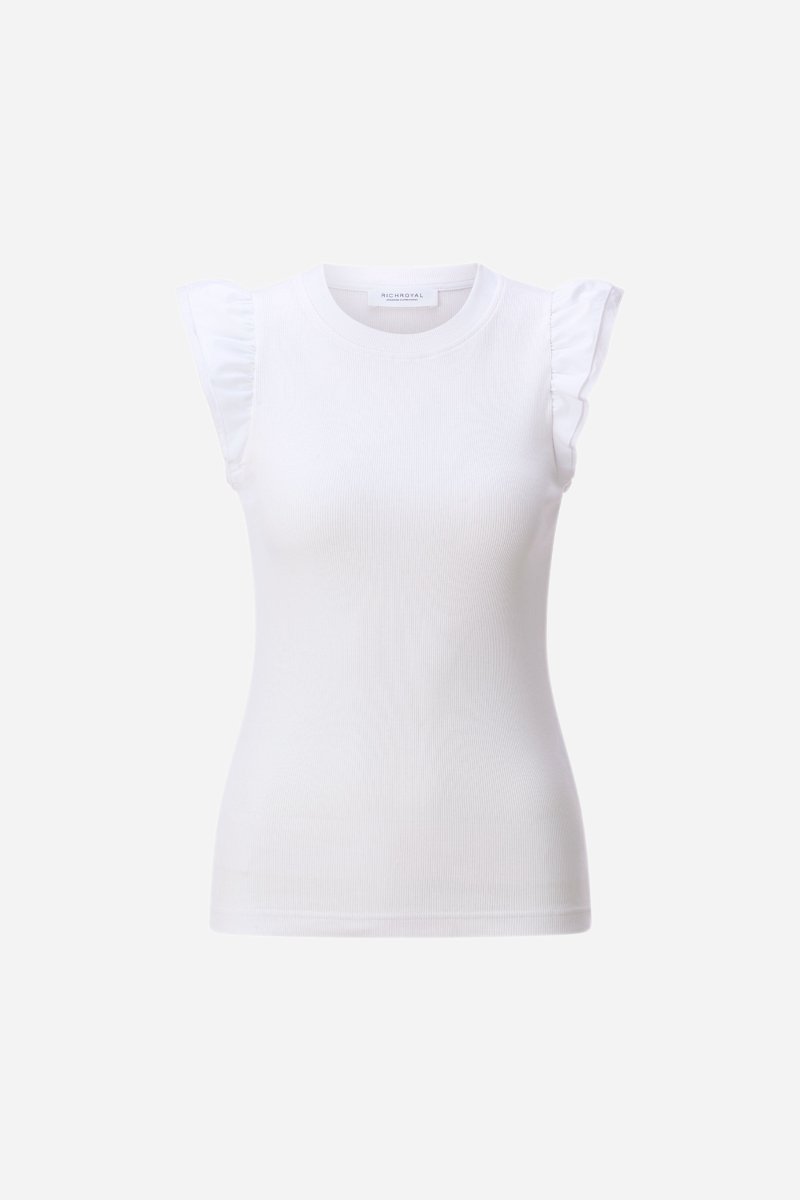 Ripp-Top mit Flügelärmeln-Rich & Royal