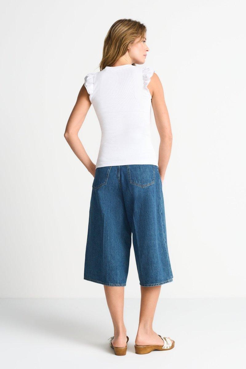 Ripp-Top mit Flügelärmeln-Rich & Royal