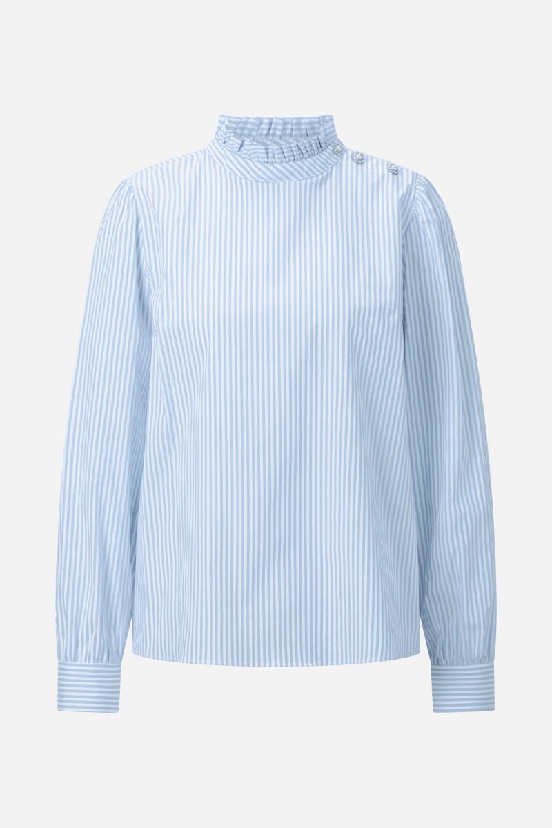 Gestreifte Bluse in Hellblau-Rich & Royal