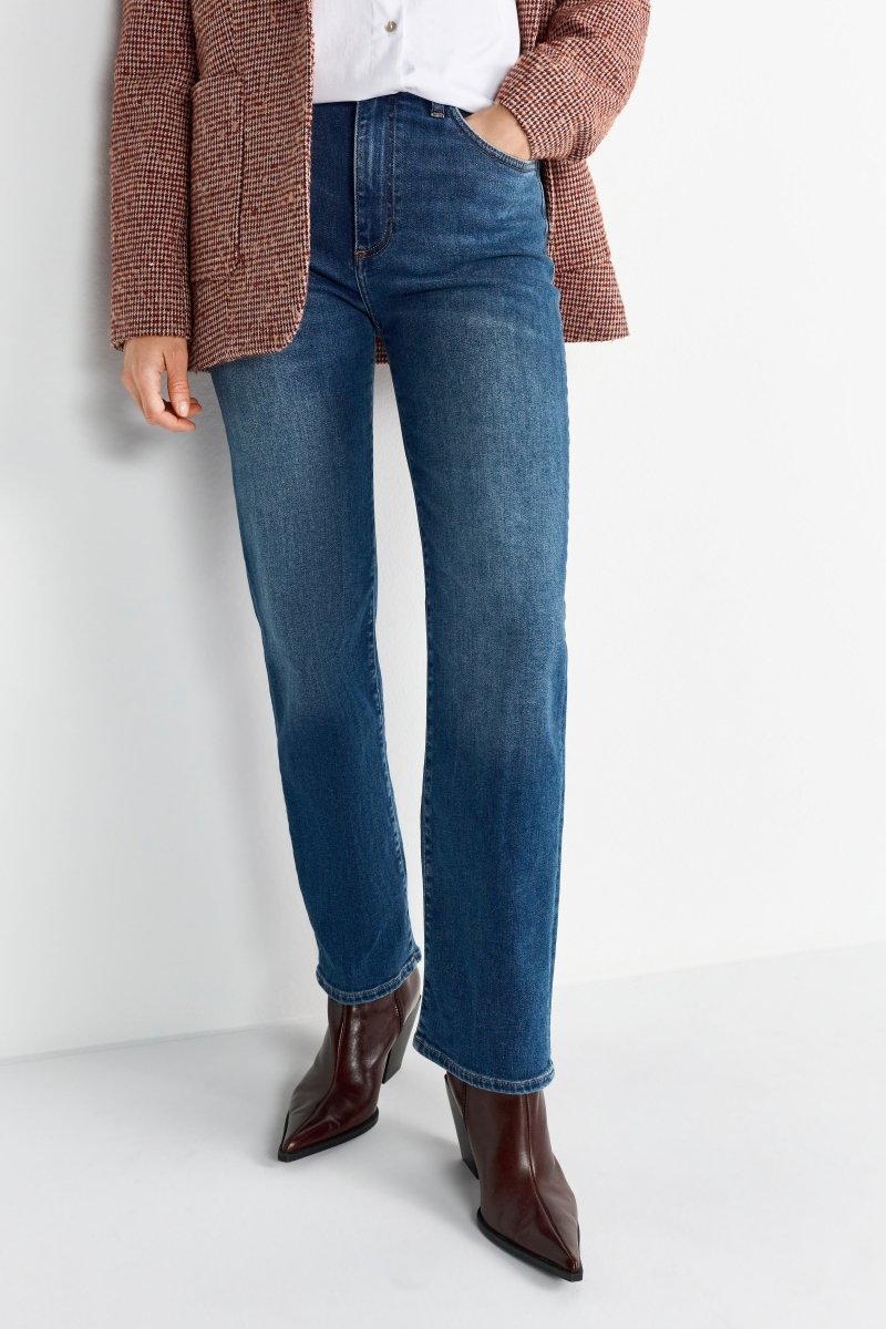 Slim-Jeans mit Mid Waist-Rich & Royal