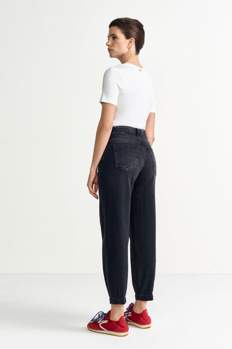 Schwarze Jeans im Slouchy Fit-Rich & Royal