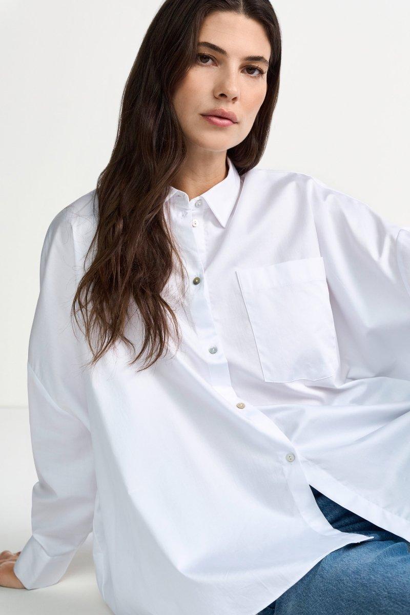 Bluse mit Perlmuttknöpfen-Rich & Royal