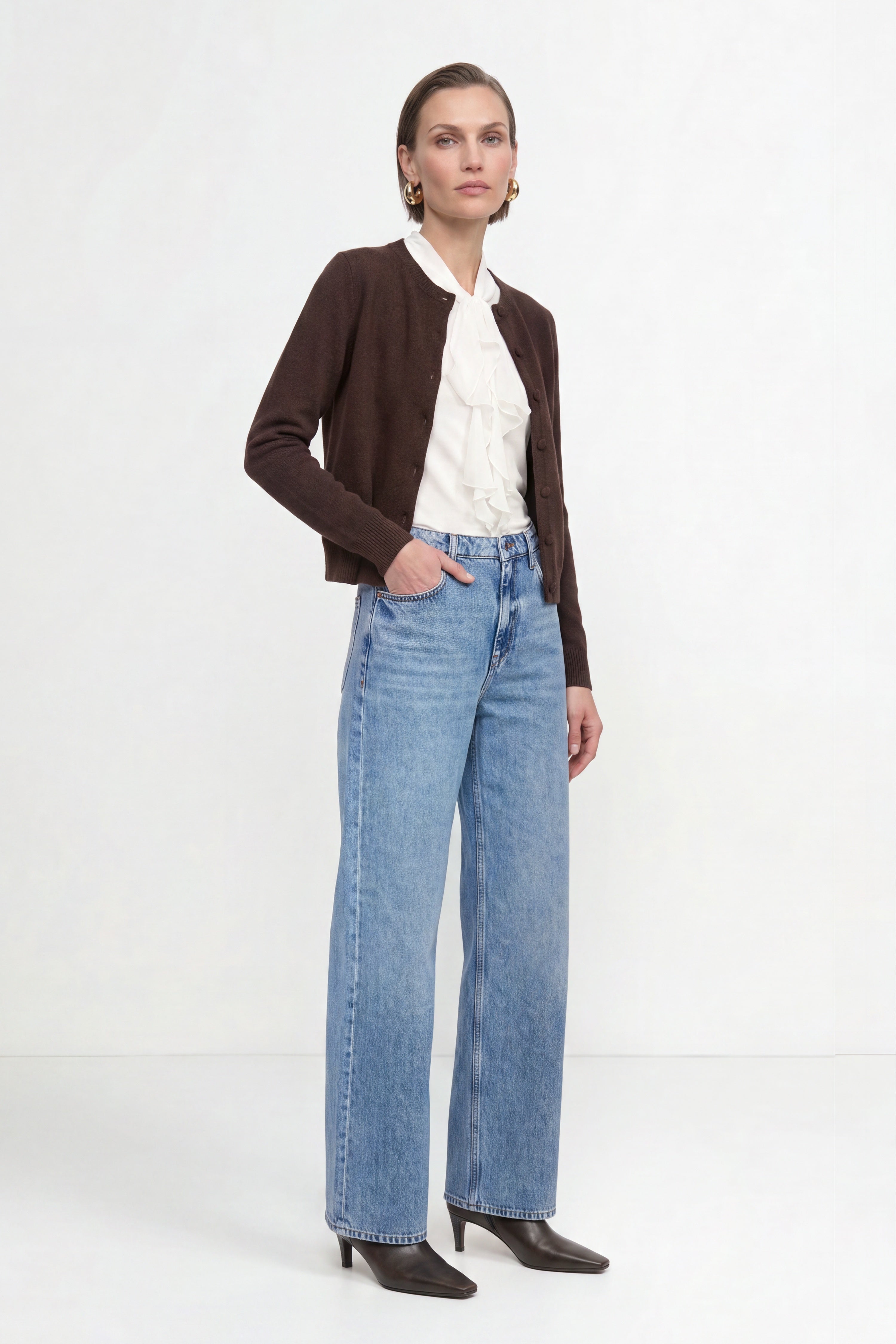 Hellblaue Jeans im Loose Fit