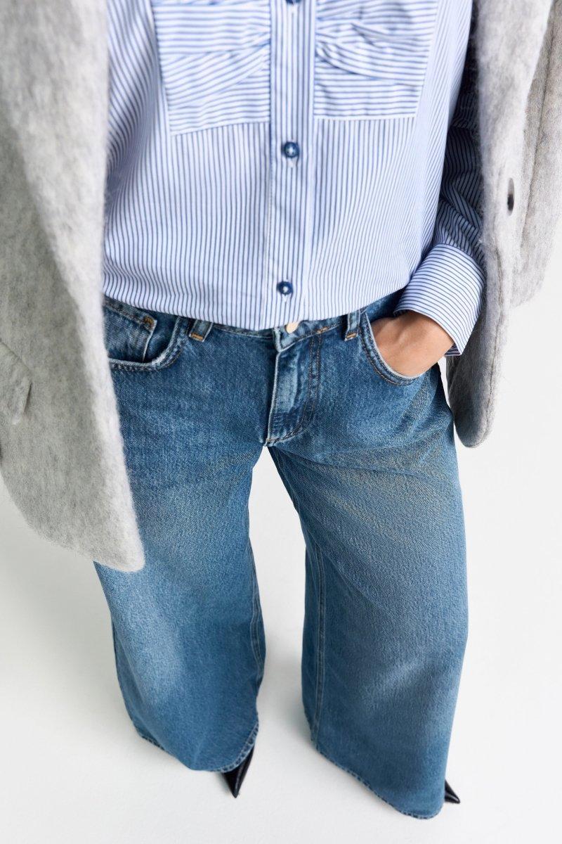 Wide-Leg-Jeans mit hoher Taille-Rich & Royal