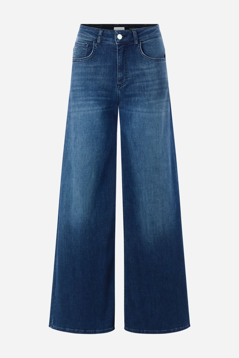 Dunkelblaue Wide-Leg-Jeans-Rich & Royal