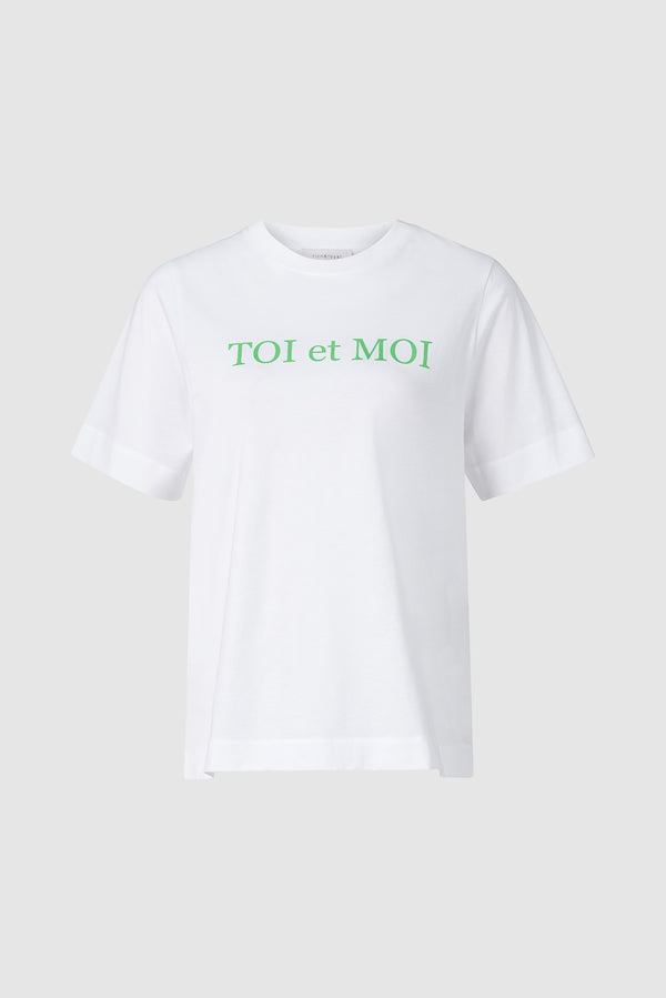 T-Shirt mit "TOI et MOI"-Print-Rich & Royal