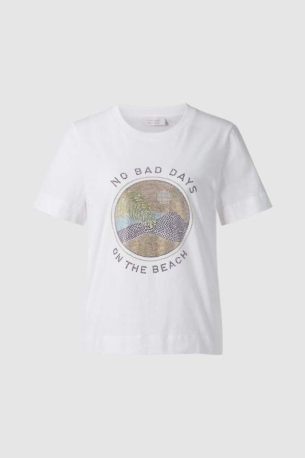 Bedrucktes "BEACH"-T-Shirt - 100 % Bio-Baumwolle-Rich & Royal