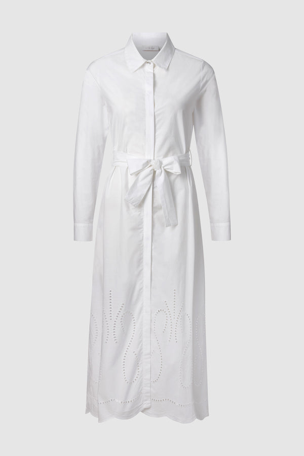 Hemdblusen-Kleid mit Lochstickerei - 100 % Bio-Baumwolle-Rich & Royal