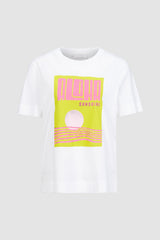 T-Shirt mit Strass und Print - 100 % Bio-Baumwolle-Rich & Royal