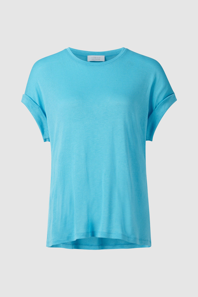 Weites T-Shirt aus Ecovero-Viskose-Rich & Royal