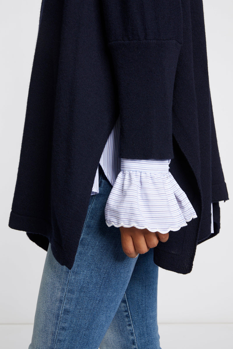 Knitted Cardigan Oversized-Rich & Royal