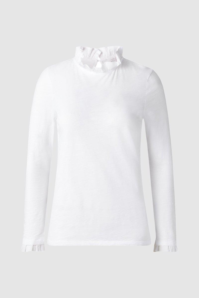 Longsleeve mit Rüschenkragen-Rich & Royal