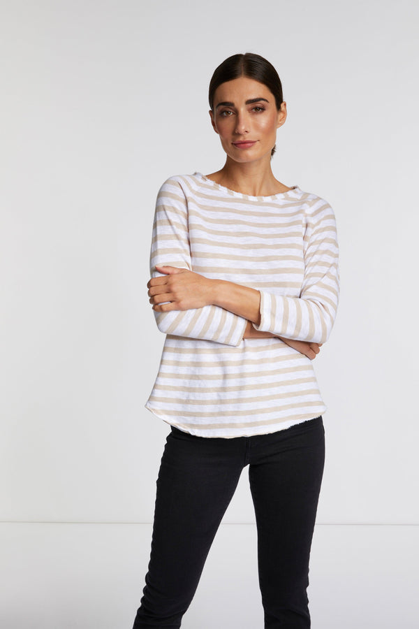 Organic Heavy Jersey Longsleeve Striped - 100% Bio-Baumwolle-Rich & Royal