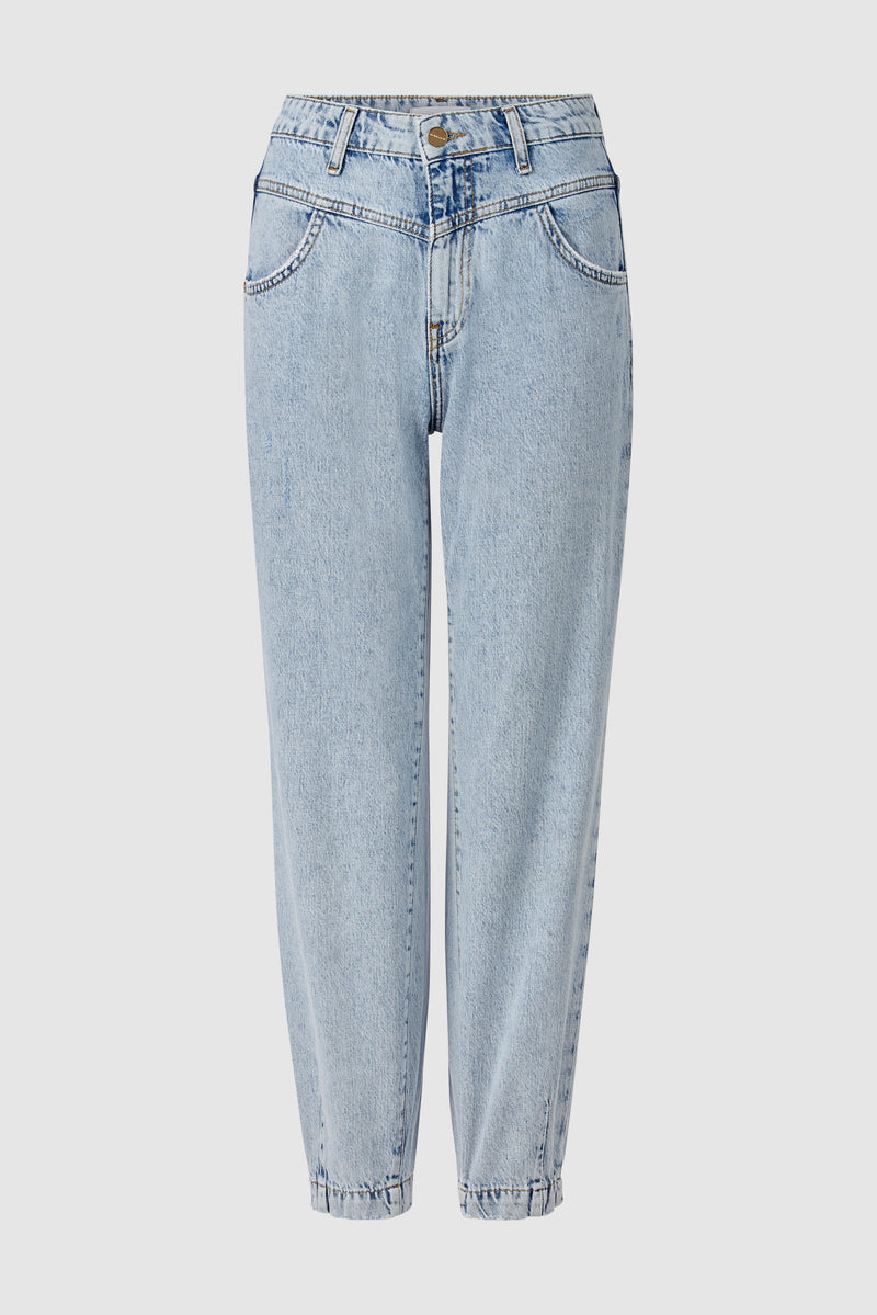 Slouchy Blue Denim Jeans - 100% Bio-Baumwolle-Rich & Royal