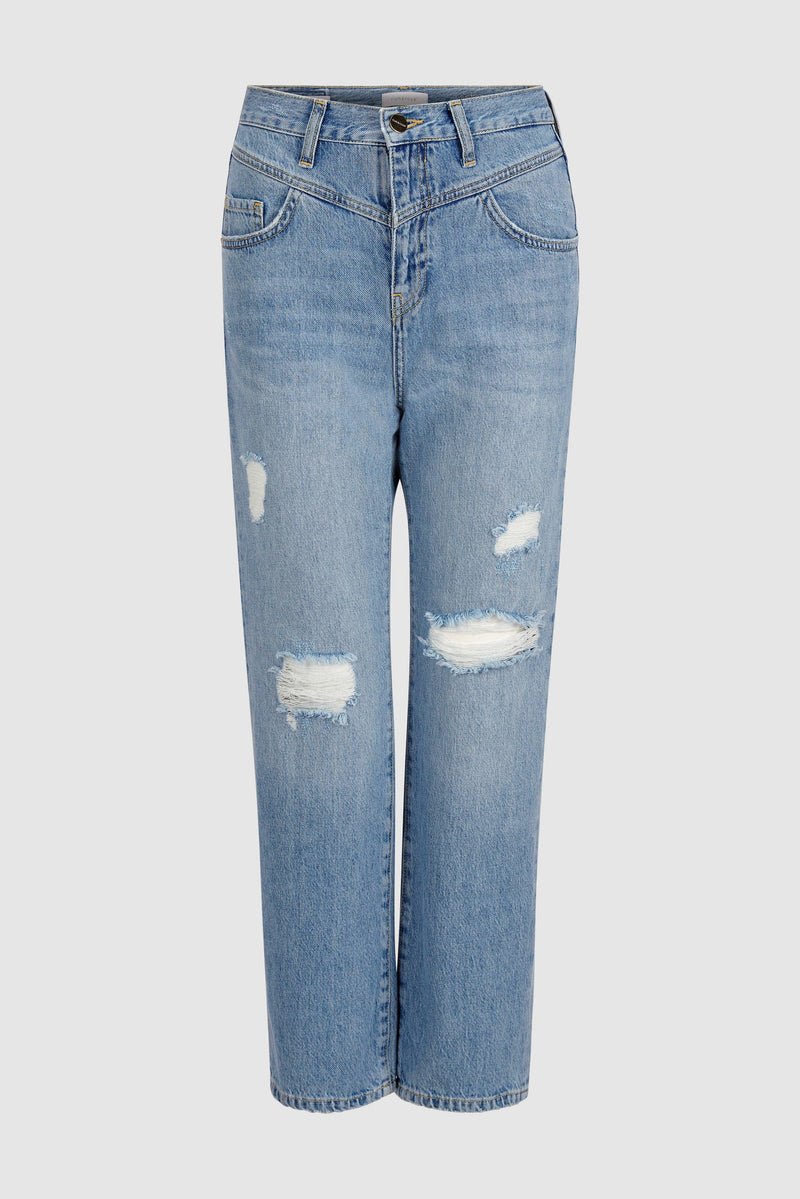 Vintage Straight Jeans mit destroyed Details - 100 % Bio-Baumwolle-Rich & Royal